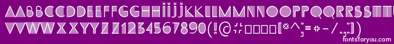 フォントSsAdec2.0Initials – 紫の背景に白い文字