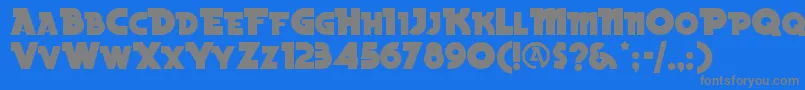 Beckbln Font – Gray Fonts on Blue Background