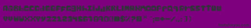 Шрифт GabsPixel – чёрные шрифты на фиолетовом фоне