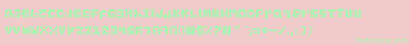 GabsPixel Font – Green Fonts on Pink Background