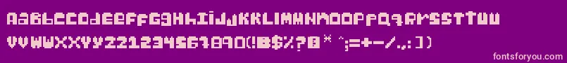 Шрифт GabsPixel – розовые шрифты на фиолетовом фоне