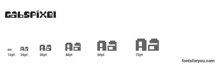 GabsPixel Font Sizes