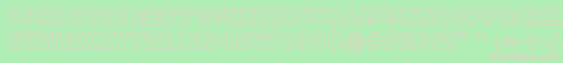 AMonumentotitulotlBold Font – Pink Fonts on Green Background