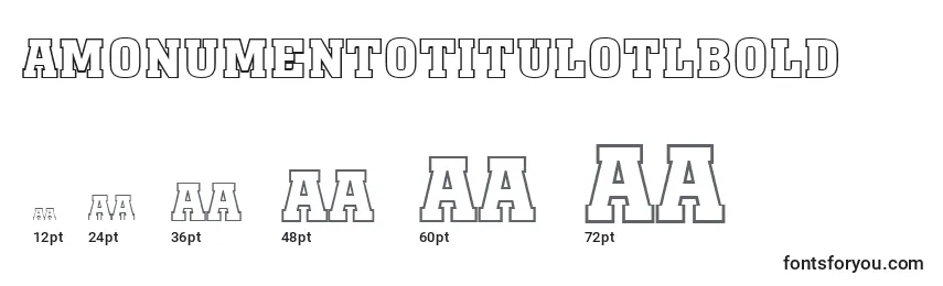 Размеры шрифта AMonumentotitulotlBold