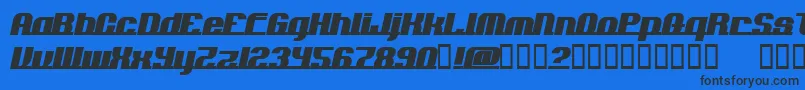 AddloopsNormal Font – Black Fonts on Blue Background