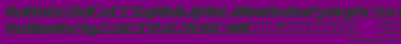 AddloopsNormal Font – Black Fonts on Purple Background