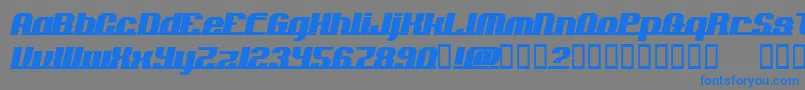 AddloopsNormal Font – Blue Fonts on Gray Background