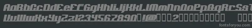 AddloopsNormal Font – Gray Fonts on Black Background