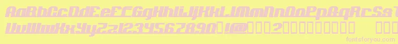 AddloopsNormal-Schriftart – Rosa Schriften auf gelbem Hintergrund