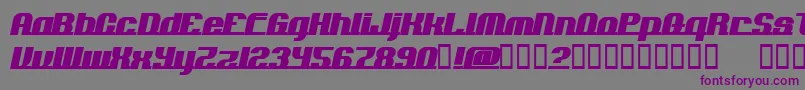 AddloopsNormal Font – Purple Fonts on Gray Background