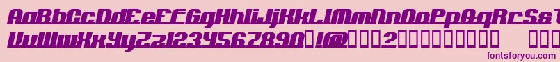AddloopsNormal Font – Purple Fonts on Pink Background