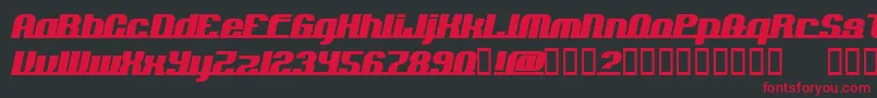 AddloopsNormal Font – Red Fonts on Black Background