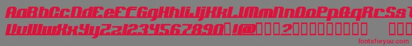 AddloopsNormal Font – Red Fonts on Gray Background