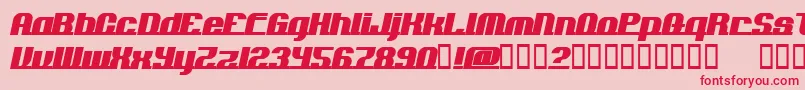 AddloopsNormal Font – Red Fonts on Pink Background