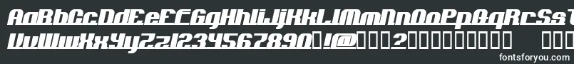 Шрифт AddloopsNormal – белые шрифты на чёрном фоне