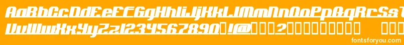 AddloopsNormal Font – White Fonts on Orange Background