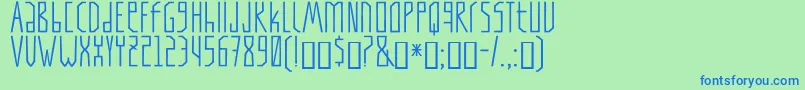 フォントTapi – 青い文字は緑の背景です。