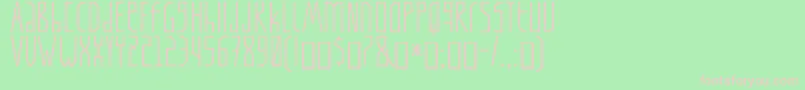 Tapi Font – Pink Fonts on Green Background