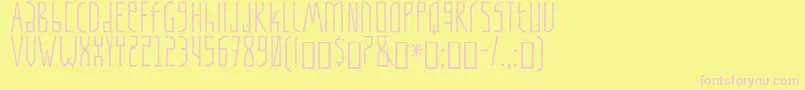Tapi Font – Pink Fonts on Yellow Background