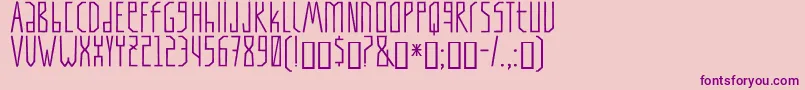 Tapi-Schriftart – Violette Schriften auf rosa Hintergrund