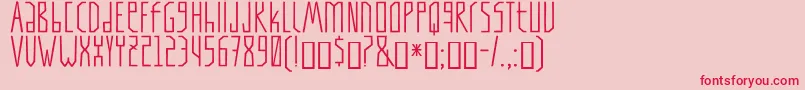 フォントTapi – ピンクの背景に赤い文字