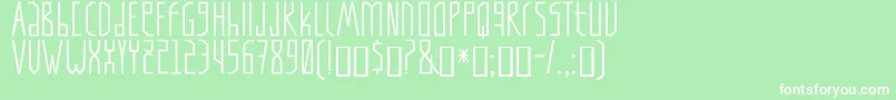 Tapi Font – White Fonts on Green Background