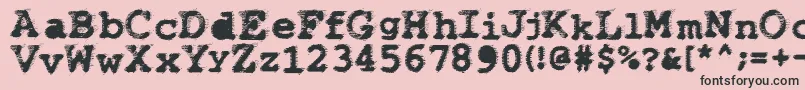 Wbxflack Font – Black Fonts on Pink Background