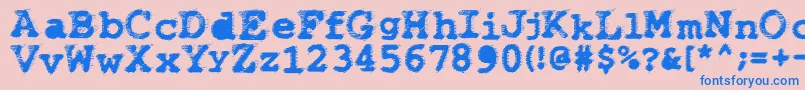 Wbxflack Font – Blue Fonts on Pink Background