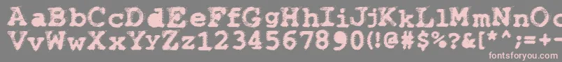 Wbxflack Font – Pink Fonts on Gray Background