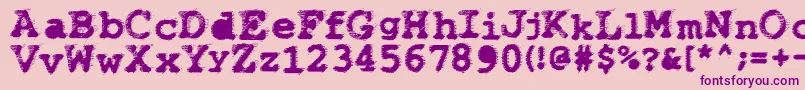 Wbxflack Font – Purple Fonts on Pink Background