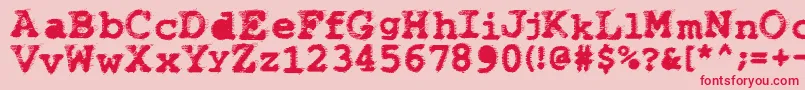 Wbxflack Font – Red Fonts on Pink Background