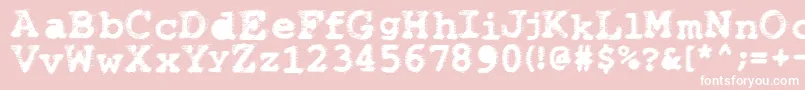 Wbxflack Font – White Fonts on Pink Background
