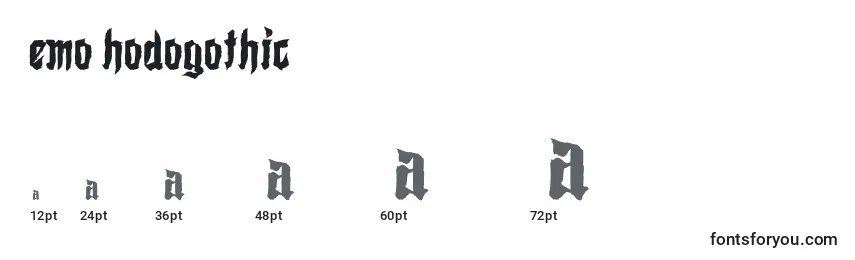 DemoShodogothic Font Sizes