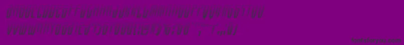 Swordtoothgradital-Schriftart – Schwarze Schriften auf violettem Hintergrund