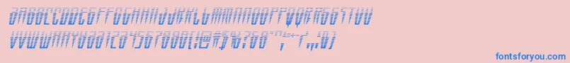Swordtoothgradital Font – Blue Fonts on Pink Background
