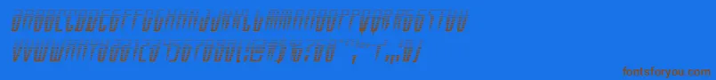 Swordtoothgradital Font – Brown Fonts on Blue Background