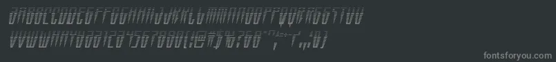Swordtoothgradital Font – Gray Fonts on Black Background