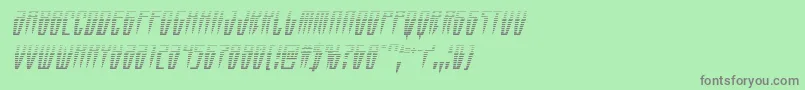 Swordtoothgradital Font – Gray Fonts on Green Background