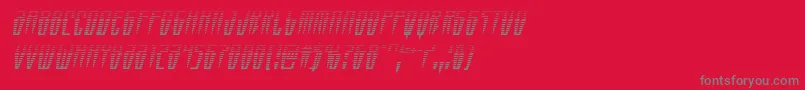 Swordtoothgradital Font – Gray Fonts on Red Background