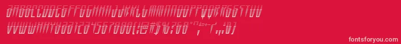 Swordtoothgradital Font – Pink Fonts on Red Background