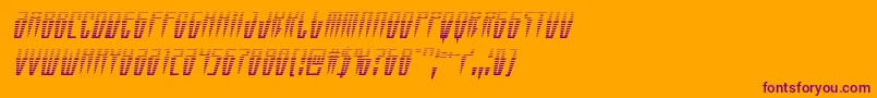 Swordtoothgradital Font – Purple Fonts on Orange Background