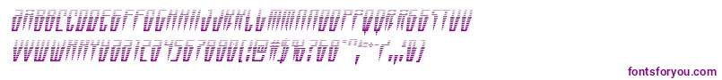 Swordtoothgradital Font – Purple Fonts on White Background