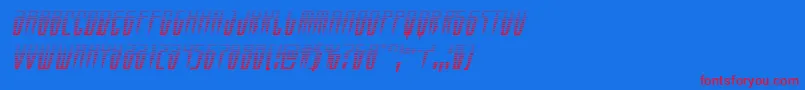 Swordtoothgradital Font – Red Fonts on Blue Background