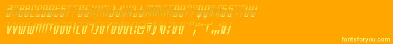 Czcionka Swordtoothgradital – żółte czcionki na pomarańczowym tle