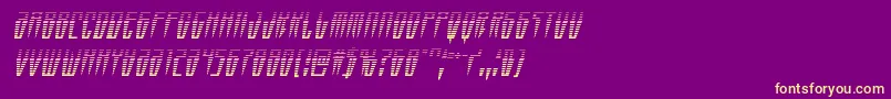Swordtoothgradital Font – Yellow Fonts on Purple Background