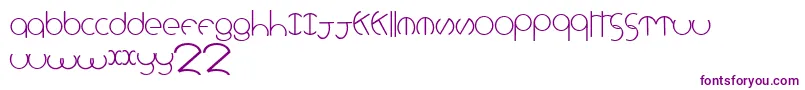 Rollingdeep Font – Purple Fonts on White Background