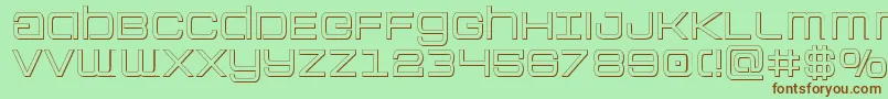 Colonymarinesout Font – Brown Fonts on Green Background