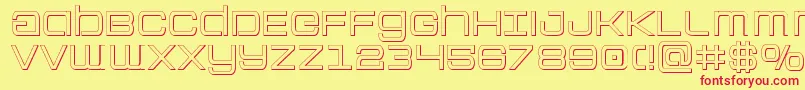 Colonymarinesout Font – Red Fonts on Yellow Background