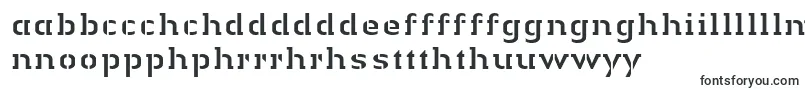 Шрифт LinotypeAuthenticStencilRegular – валлийские шрифты