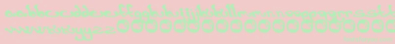 Earth1 Font – Green Fonts on Pink Background